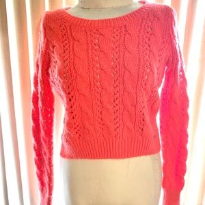 Hollister knit crop sweater
